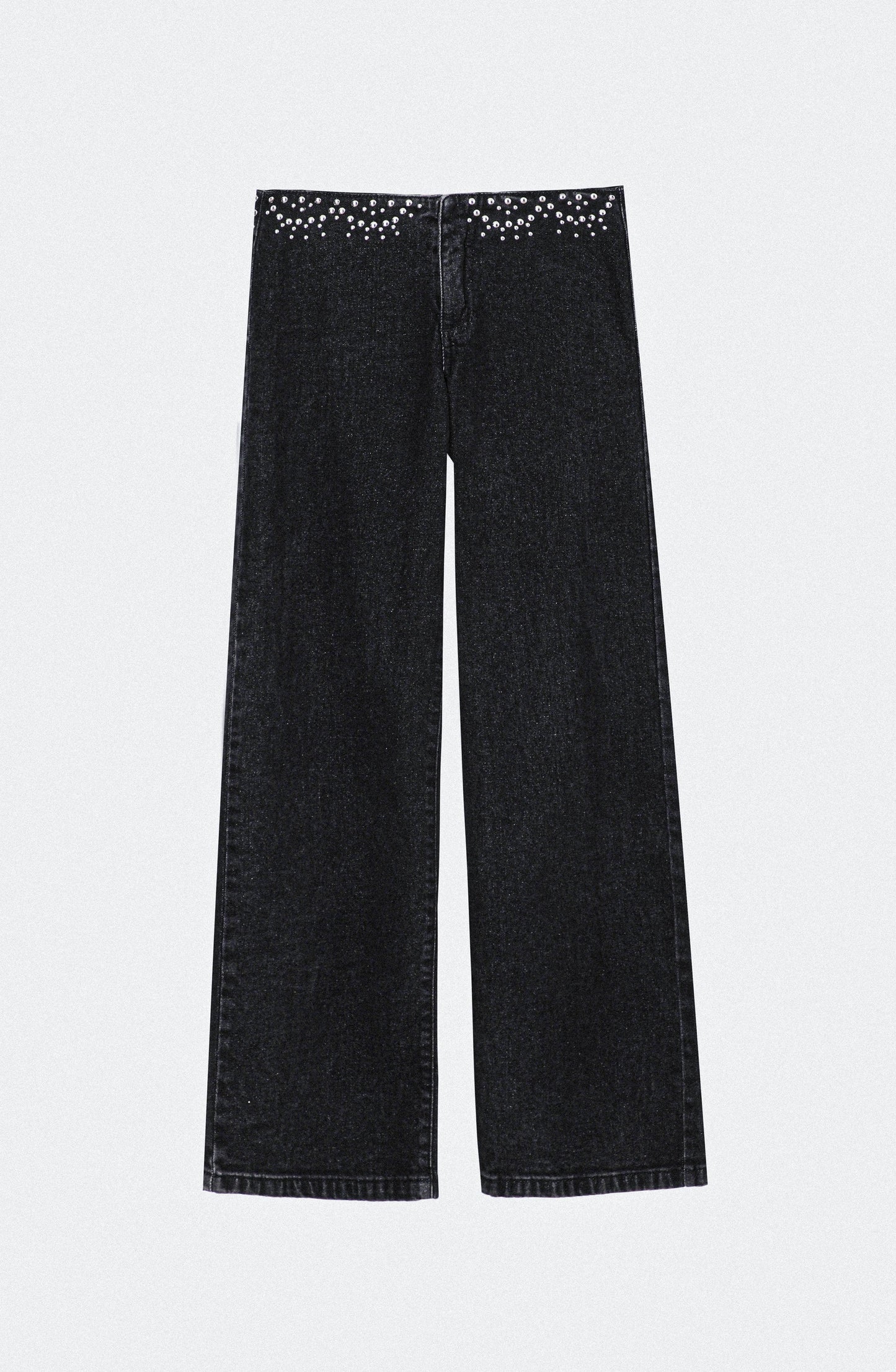 Pantalón Cinturón Tachas Grey