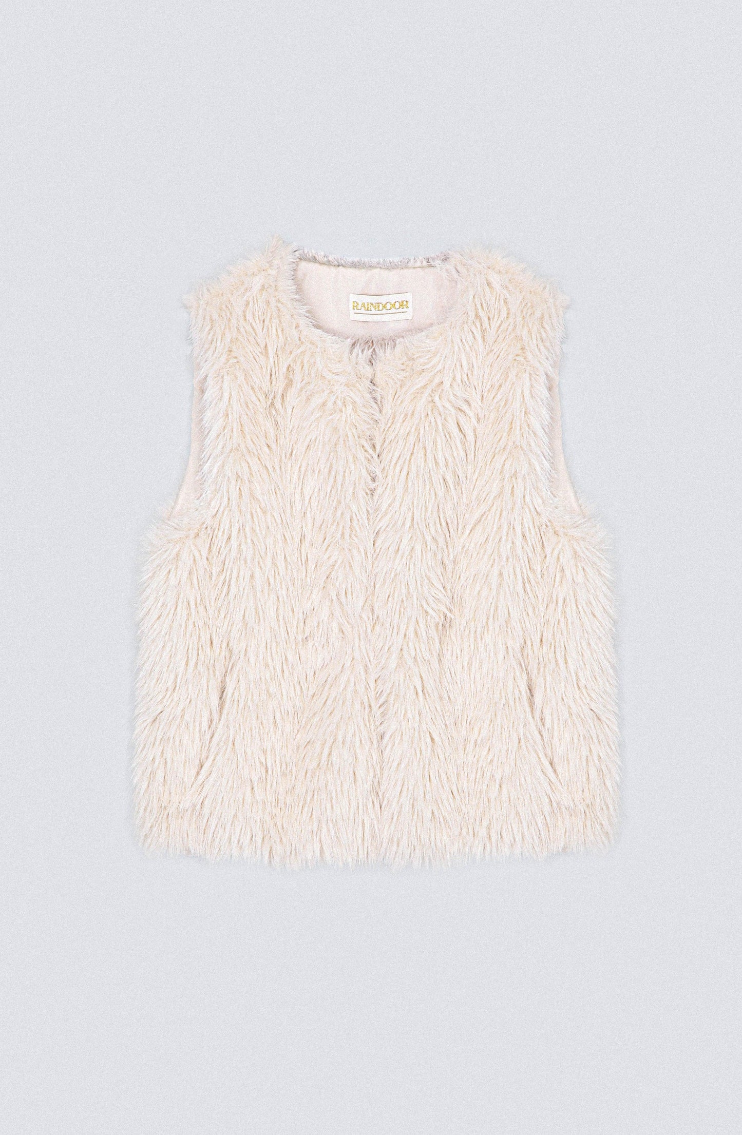 Chaqueta Sin Mangas Pelo White