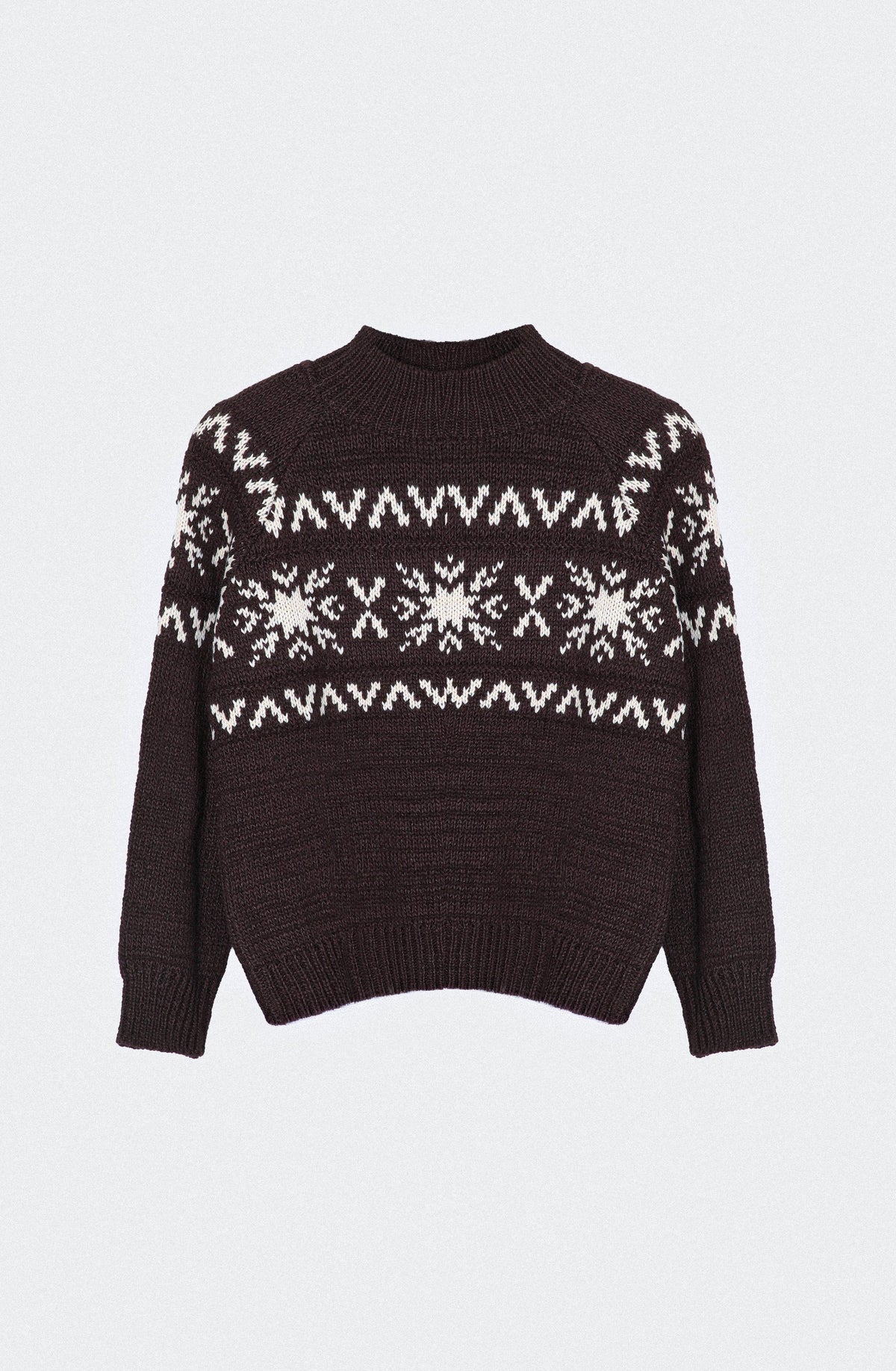 Sweater Jacquard Brown