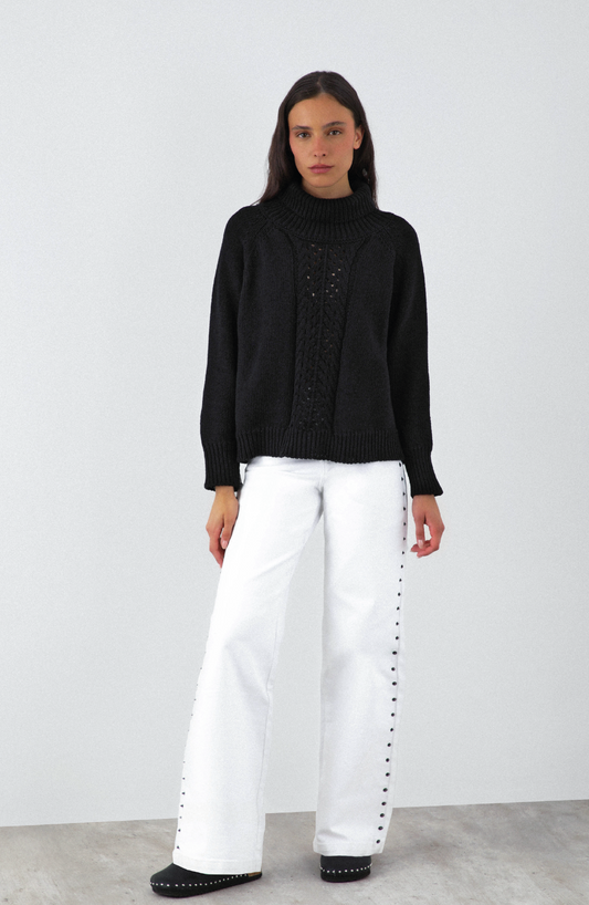 Sweater Cuello Tortuga Black