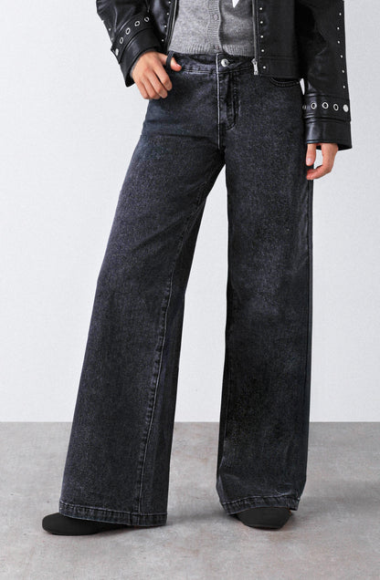 Pantalón Low Rise Black