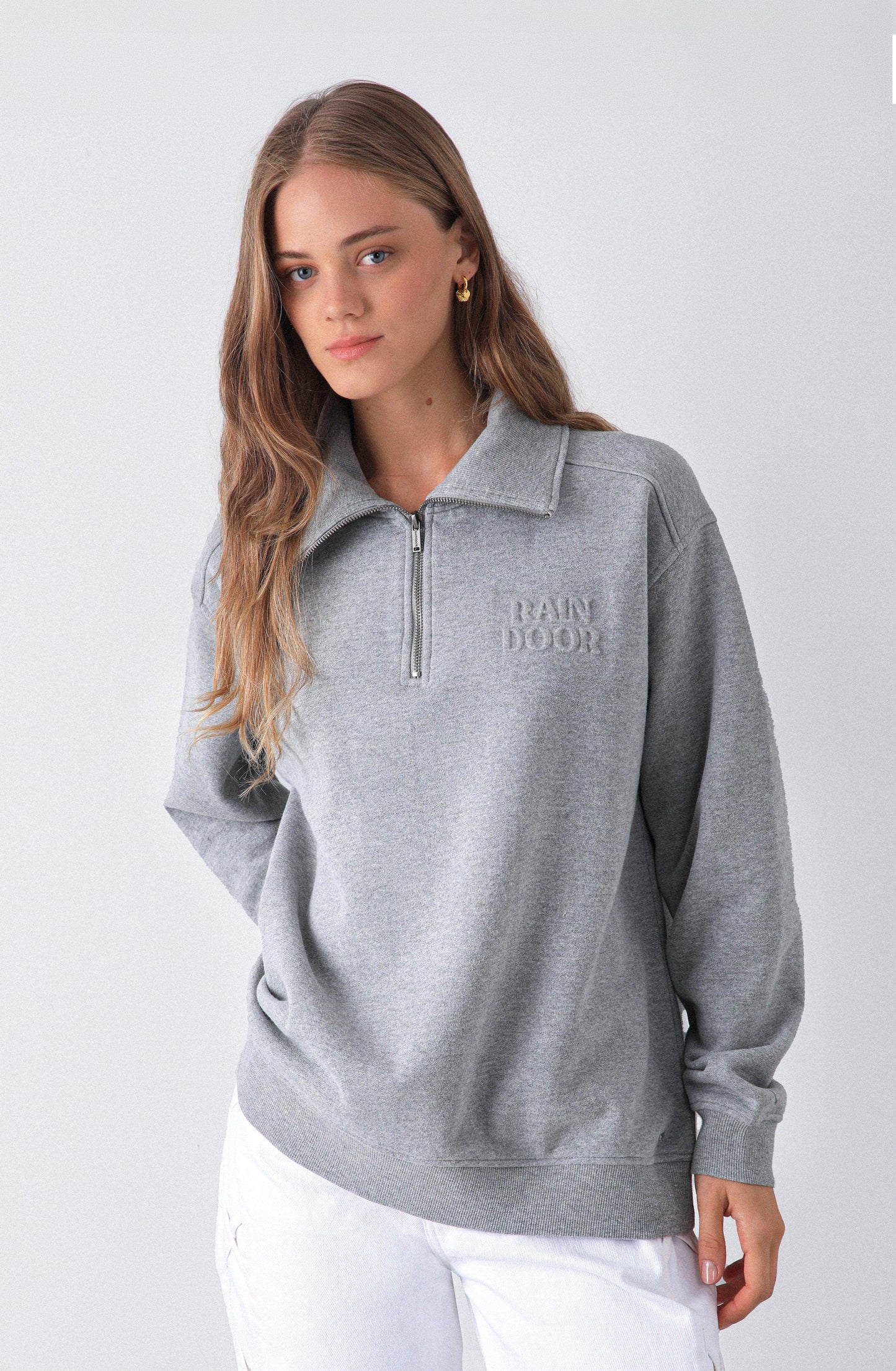 Buzo Mid Zipper Grey Melange
