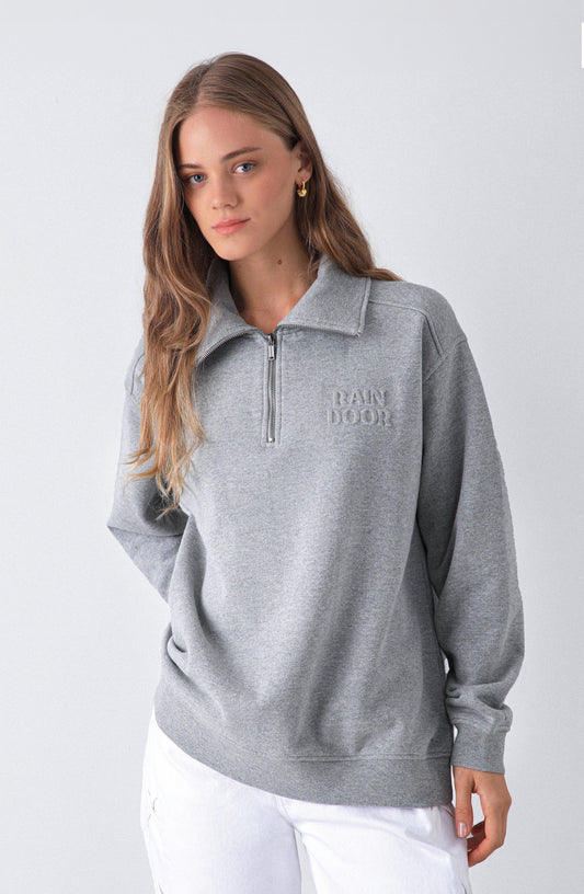 Buzo Mid Zipper Grey Melange