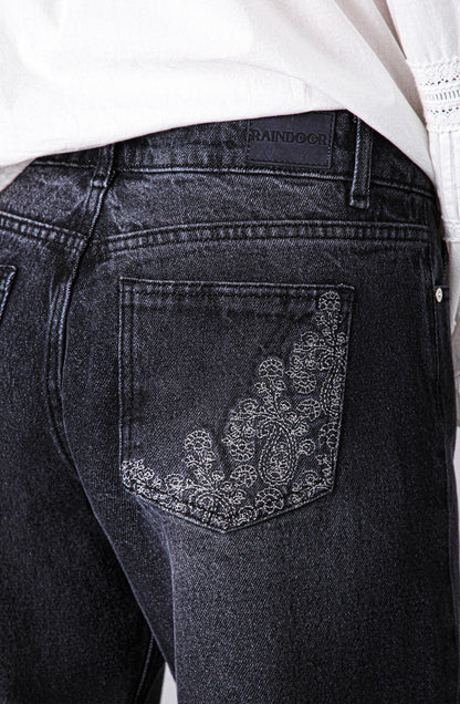 Pantalón Paisley Lurex Black