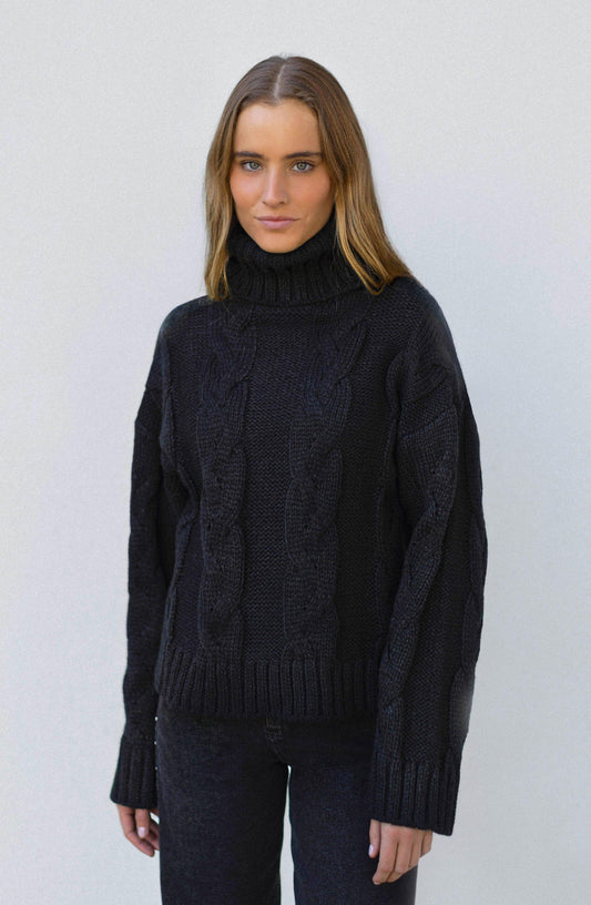 Sweater Trenzado Black