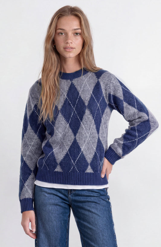 Sweater Rombos Grey