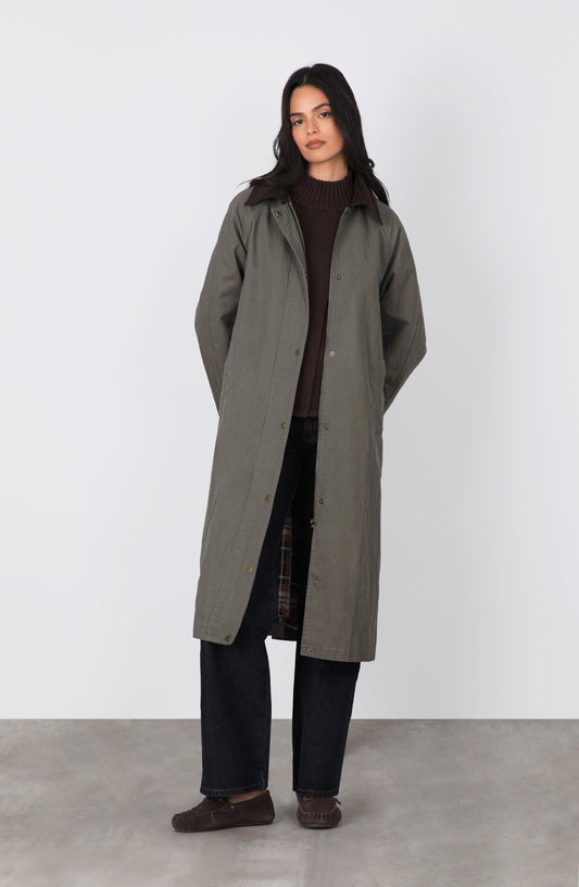 Campera Encerada Larga Green