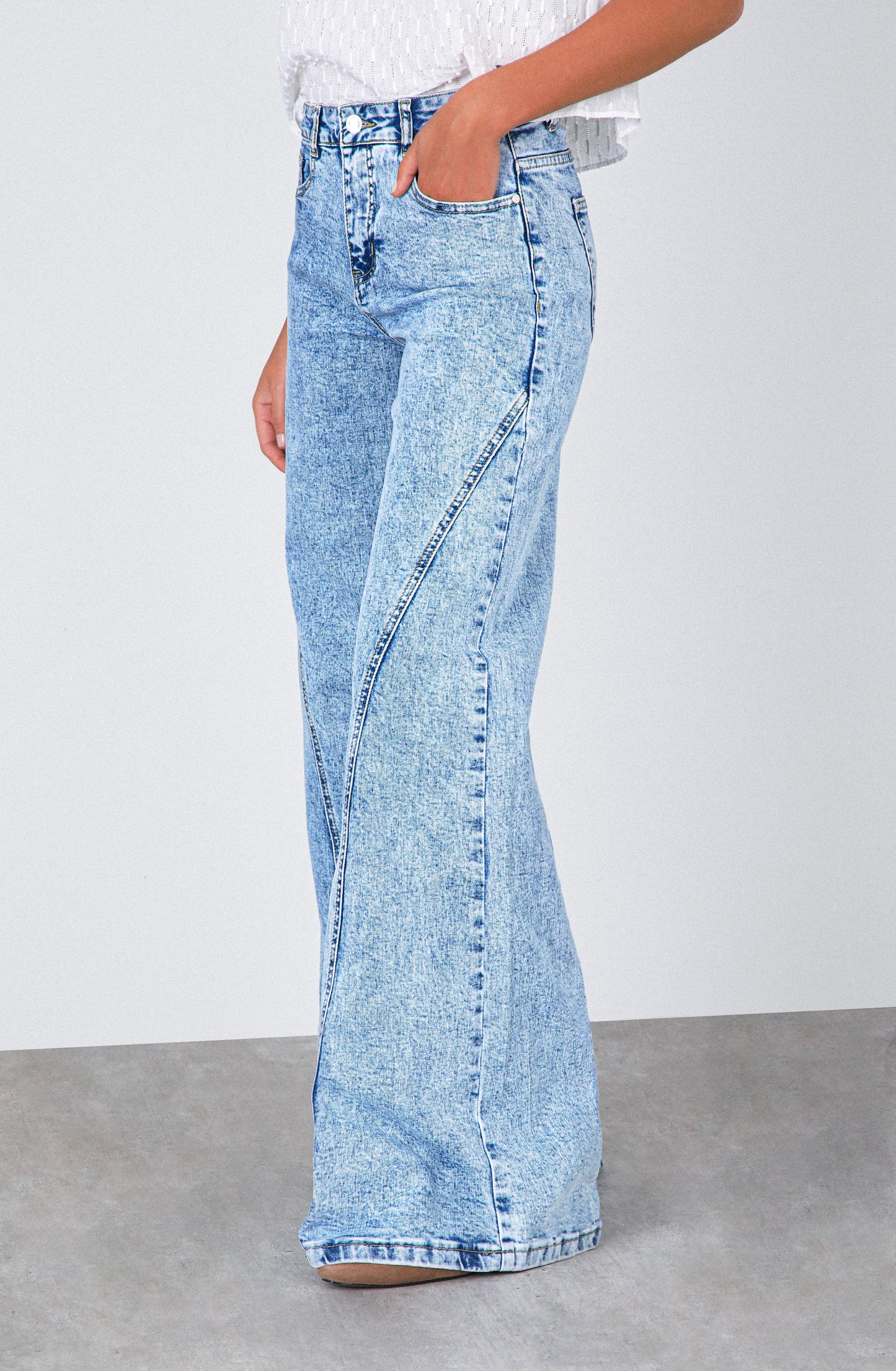 Pantalón Corte Pierna Blue
