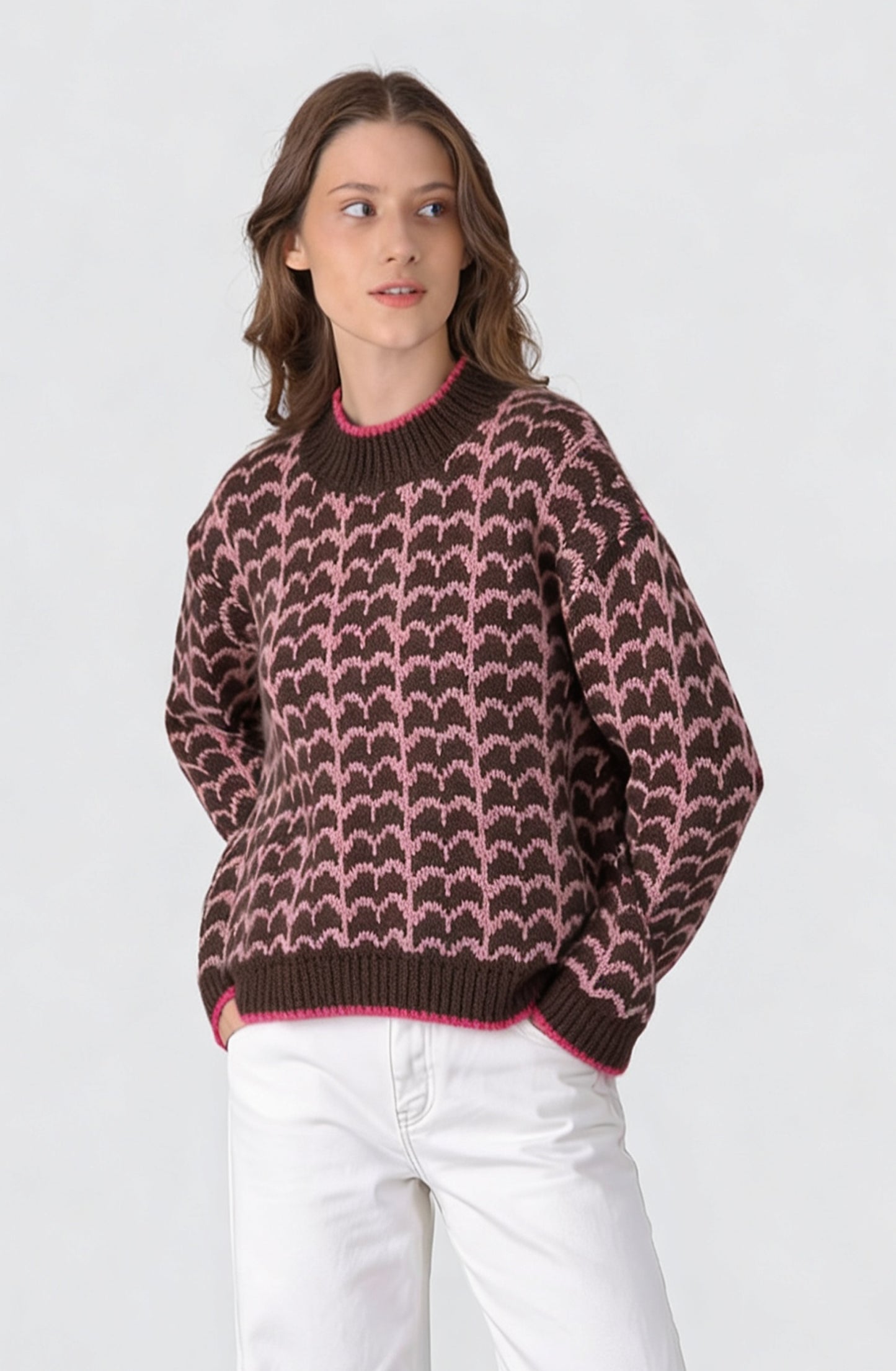 Sweater Ondas Fucsia