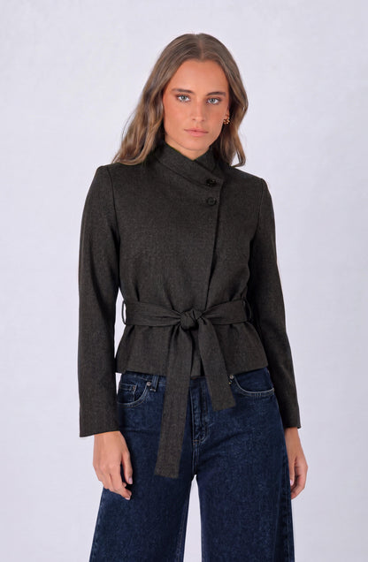 Blazer Cruzado Lazo Brown