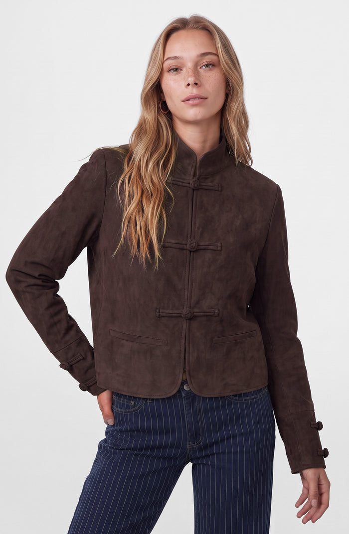 Campera Suede Japo Brown