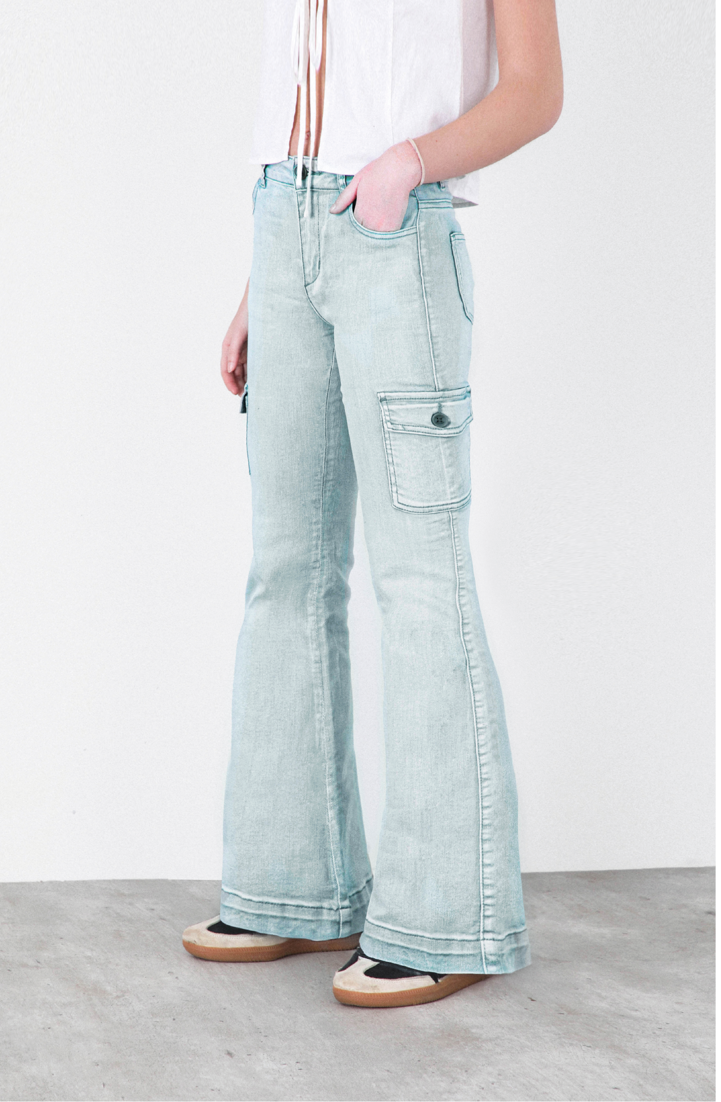 Pants Flare Green