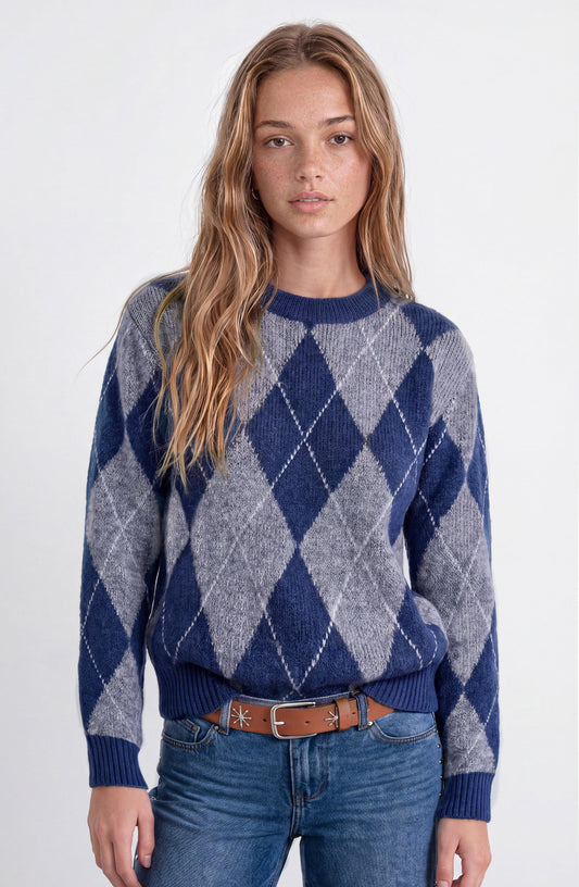 Sweater Rombos Grey