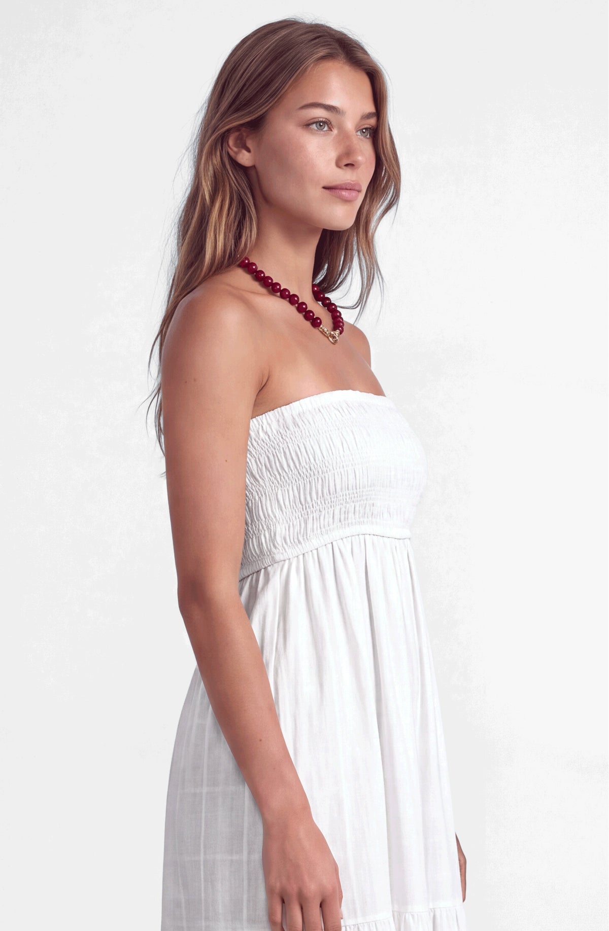 Vestido Largo Cotton White