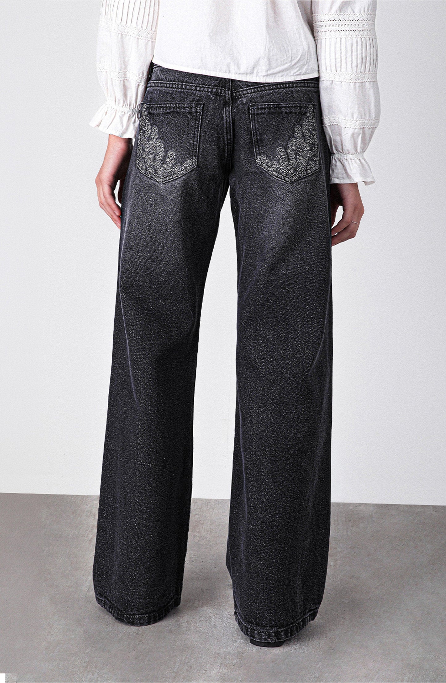 Pantalón Paisley Lurex Black