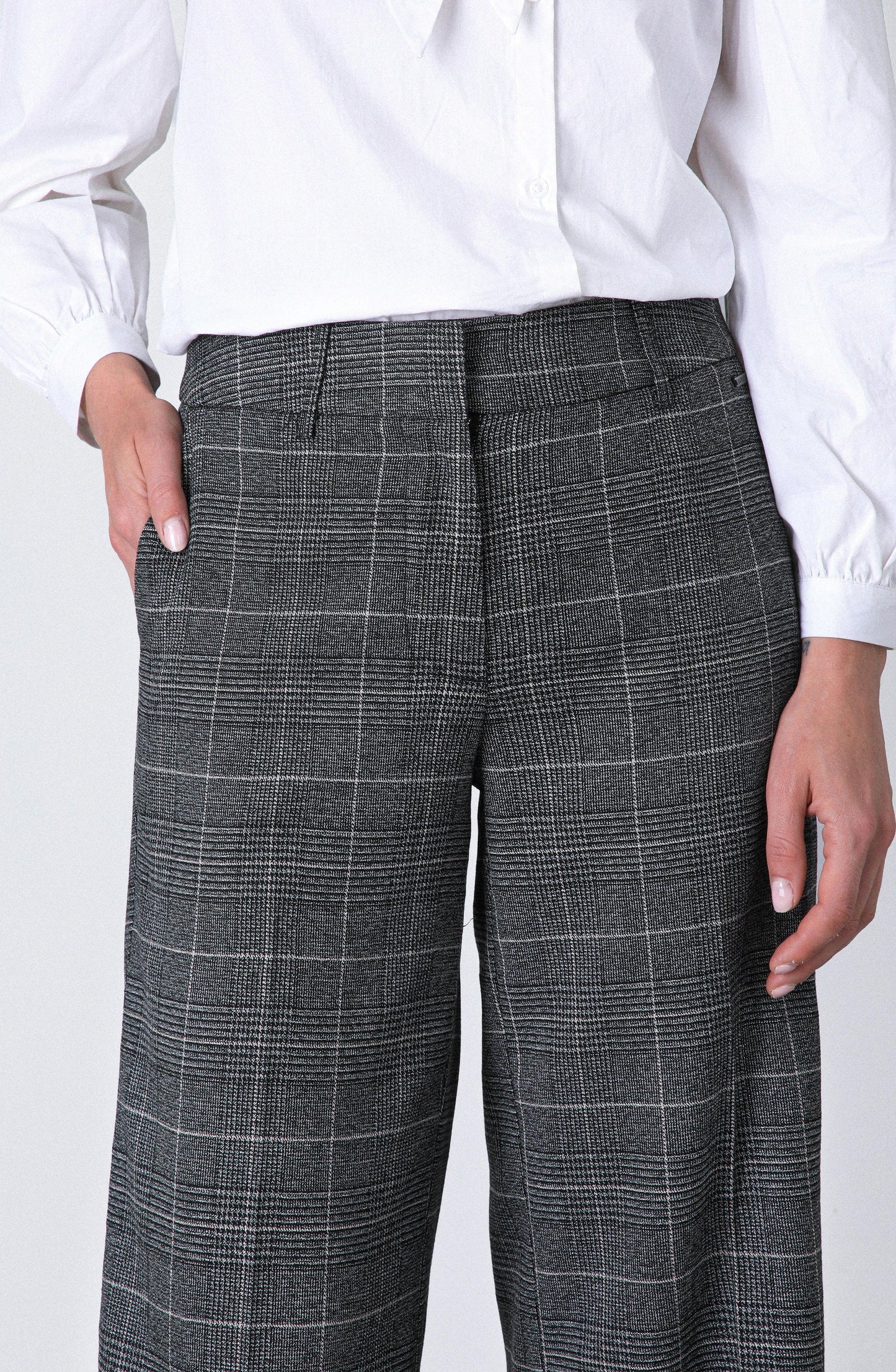 Pantalón Tejido Lurex Grey