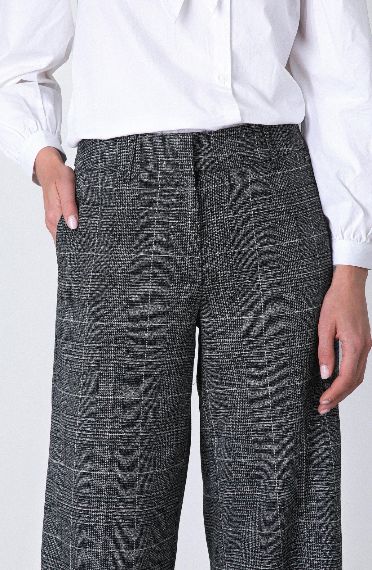 Pantalón Tejido Lurex Grey