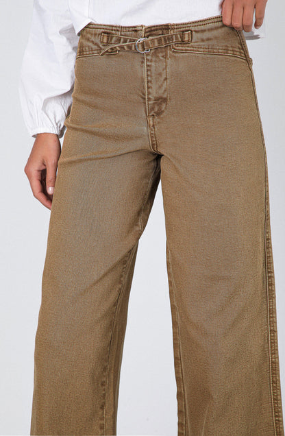 Pantalón Pretina Ajustada Brown