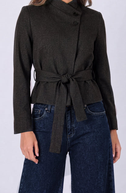Blazer Cruzado Lazo Brown