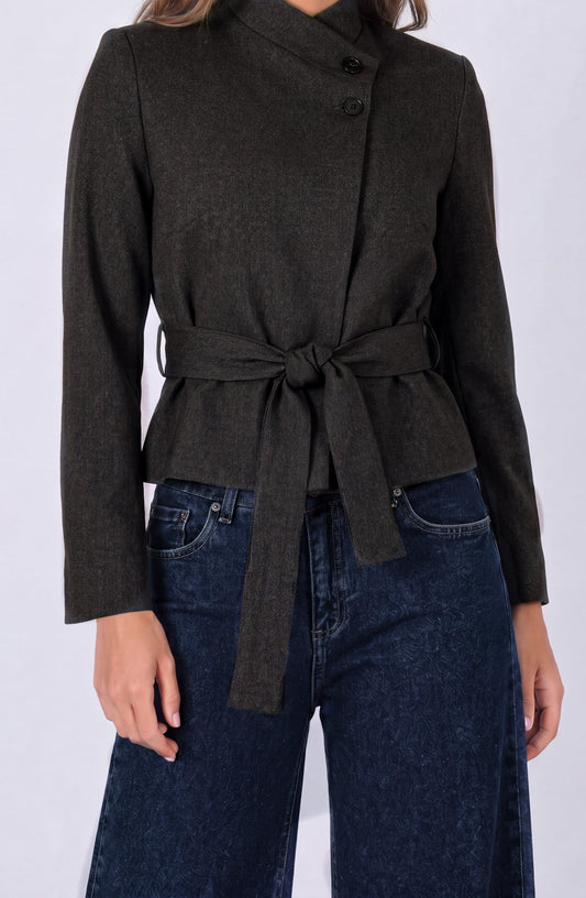 Blazer Cruzado Lazo Brown
