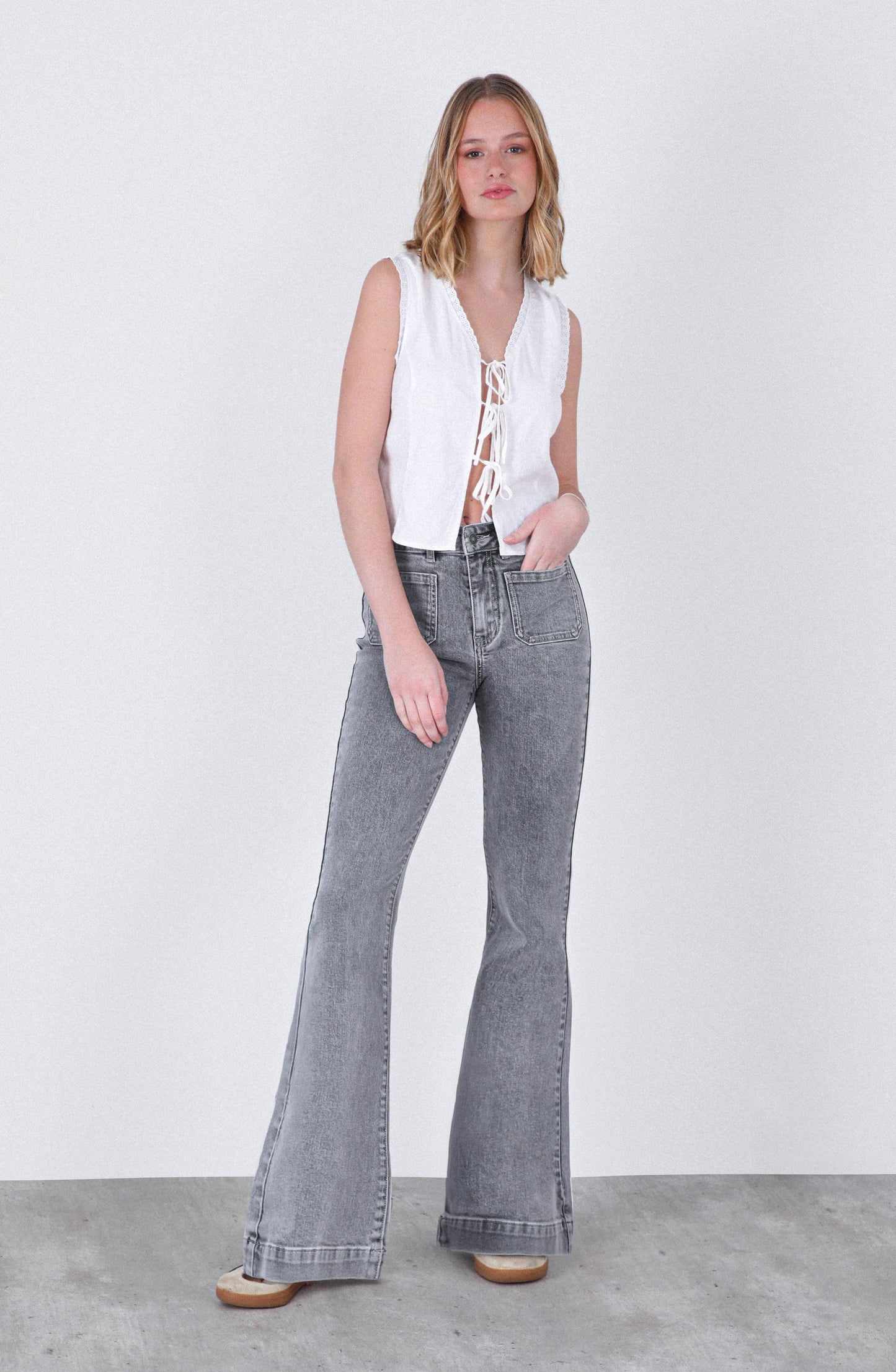 Pantalón Flare Grey R