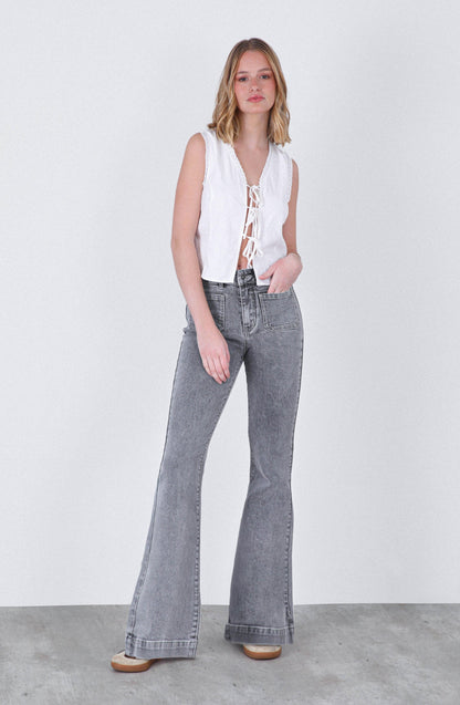 Pantalón Flare Grey R