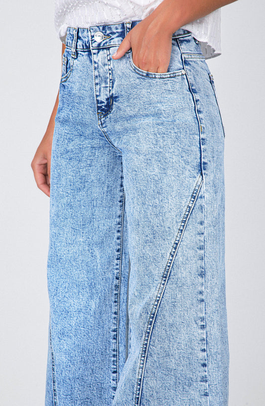 Pantalón Corte Pierna Blue