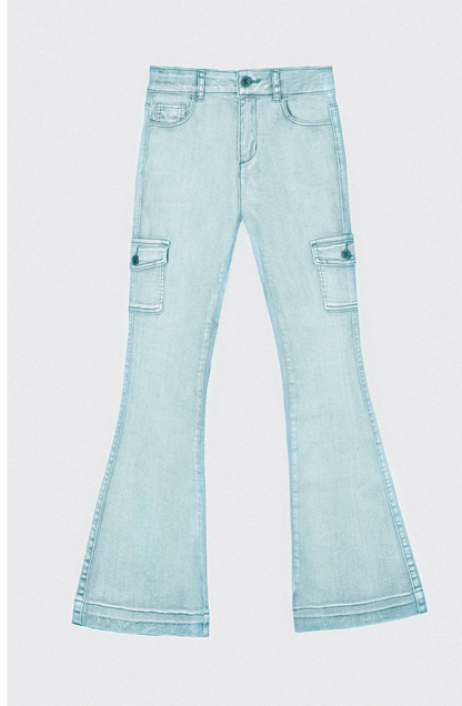 Pants Flare Green