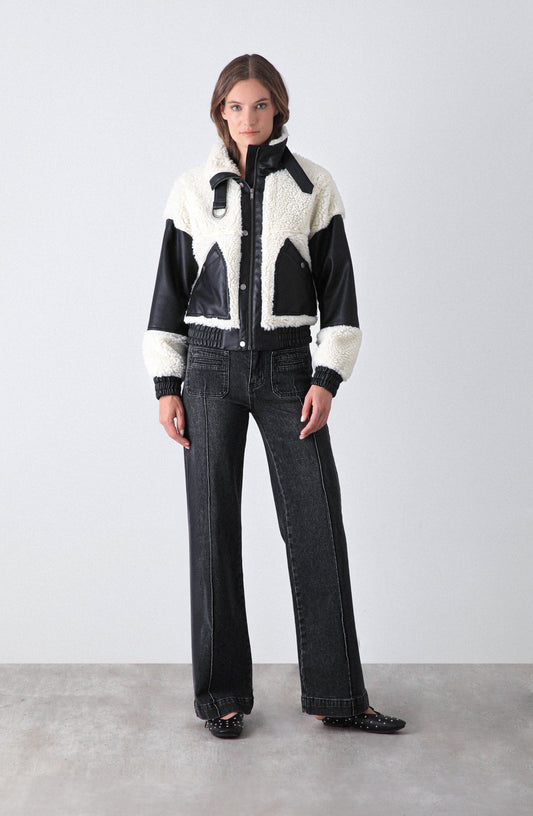 Corderito Pu Sherpa Bone