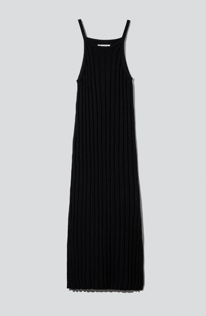 Vestido Tejido Halter Black
