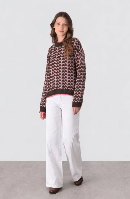 Sweater Ondas Fucsia