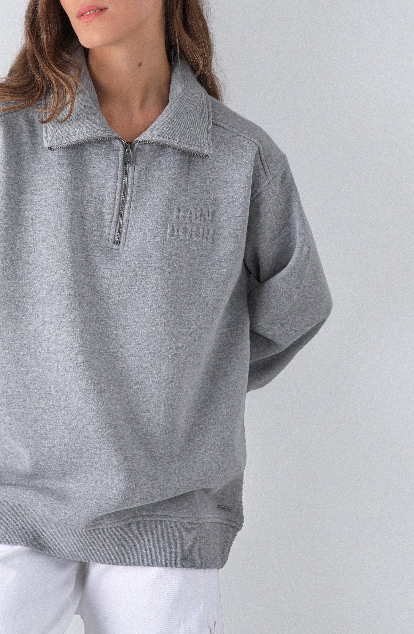 Buzo Mid Zipper Grey Melange