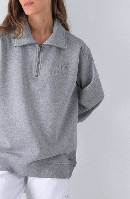 Buzo Mid Zipper Grey Melange