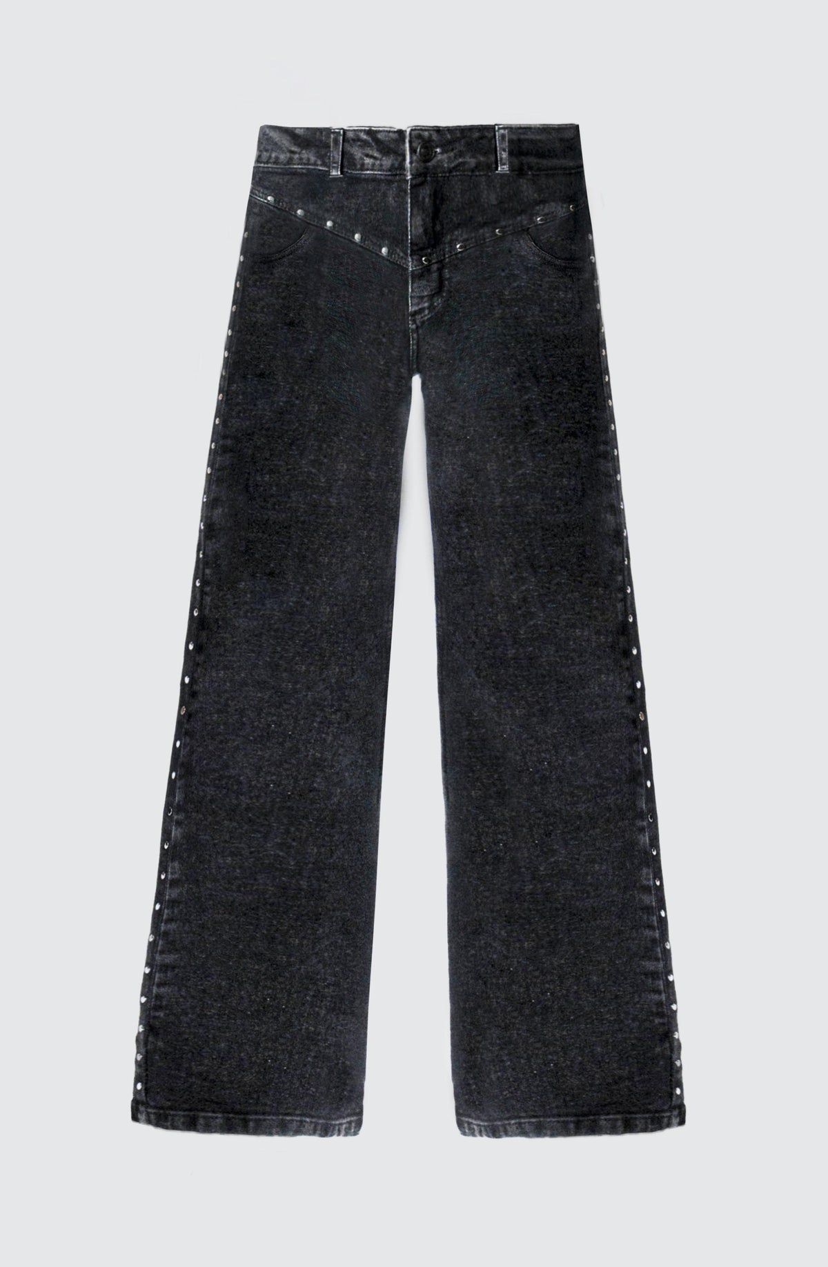 Pantalón Tachas Frontales Black