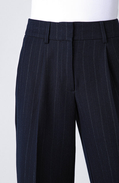 Pantalón Líneas Lurex Navy