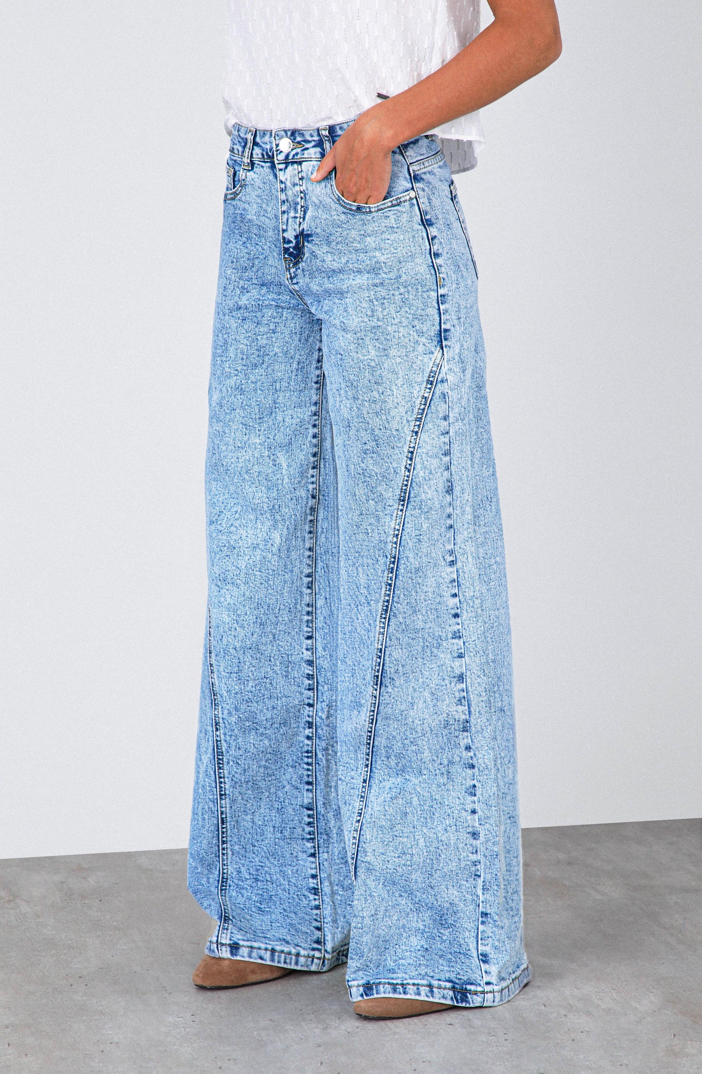 Pantalón Corte Pierna Blue