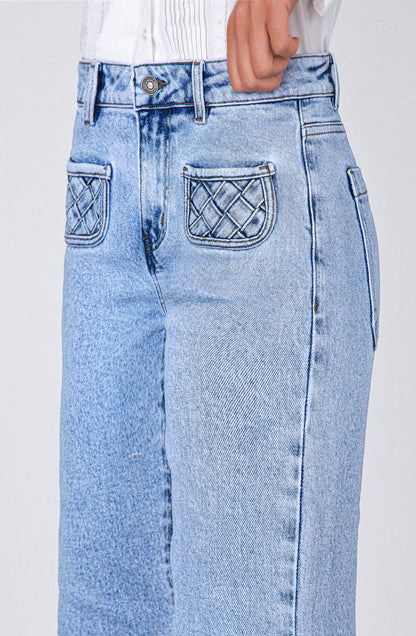 Pantalón Pocket Nudos Blue