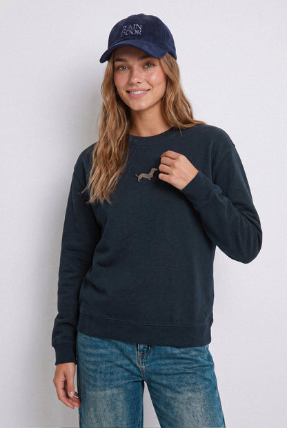 Buzo Crew Neck Perro Black