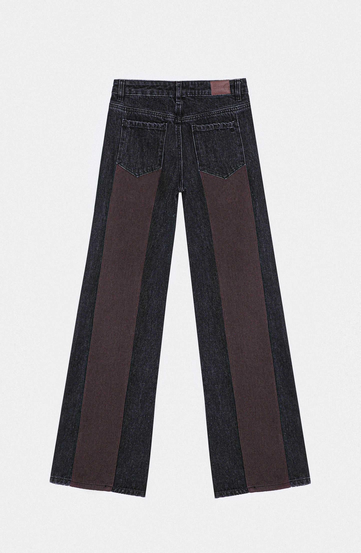 Pantalón Aplicación Denim Brown