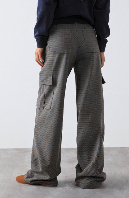 Pantalón Tejido Cargo Brown