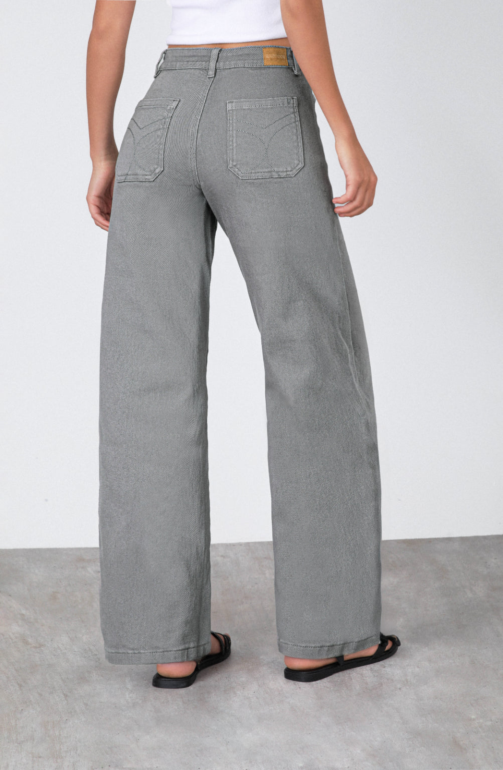 Pantalón Straight Pocket Grey