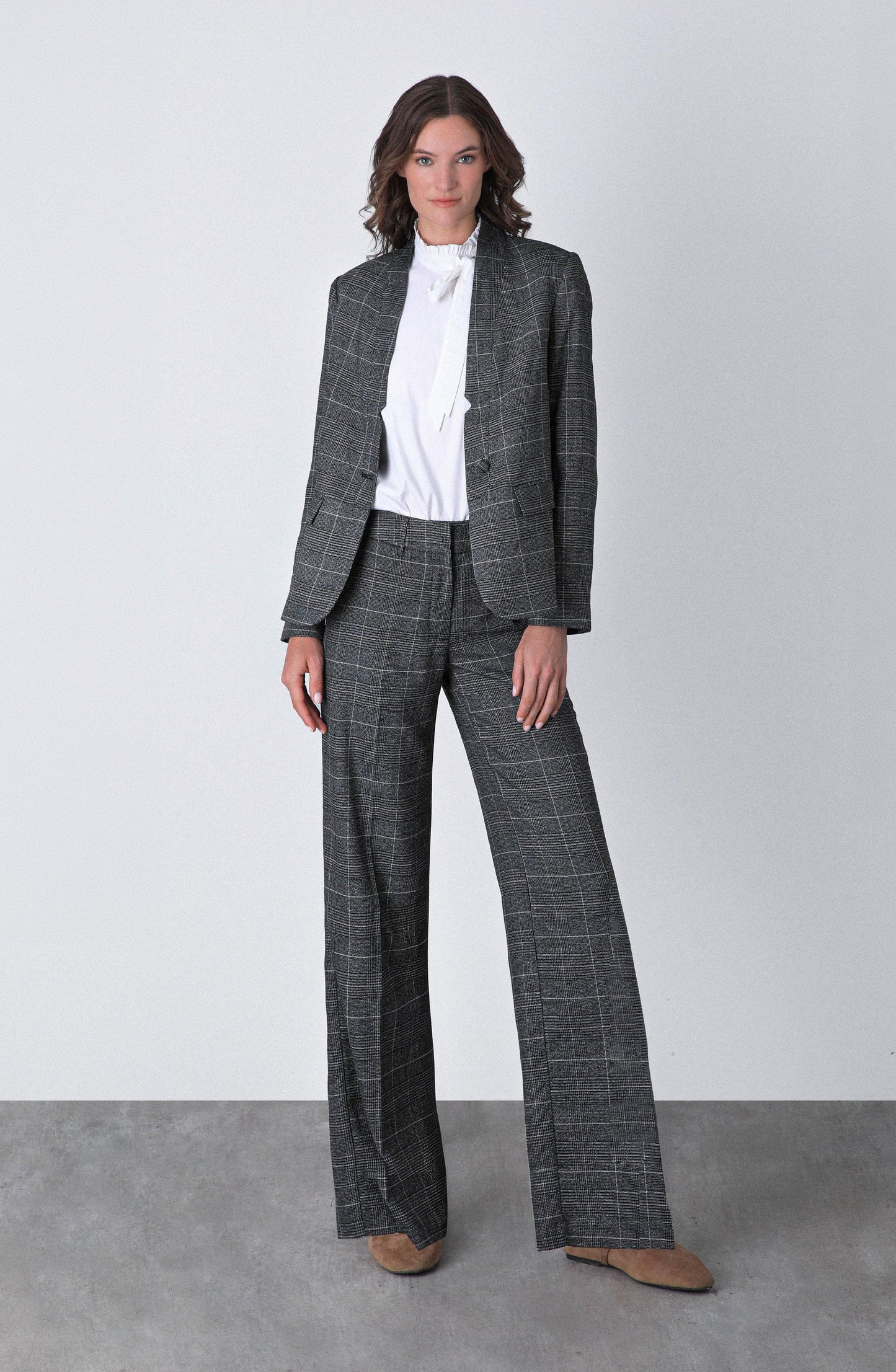 Blazer Tejido Lurex Grey