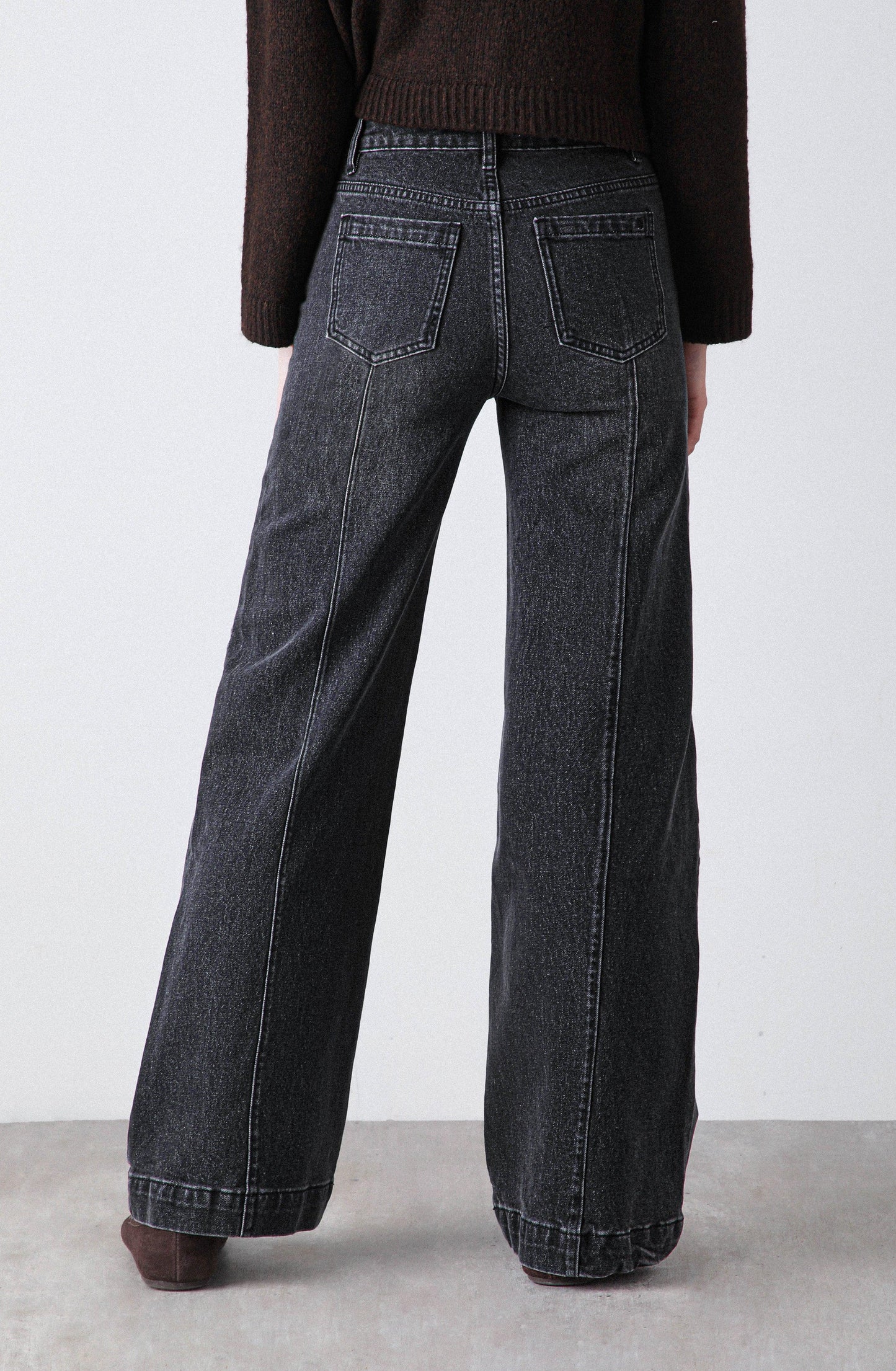 Pantalón Wide Leg Pocket Black