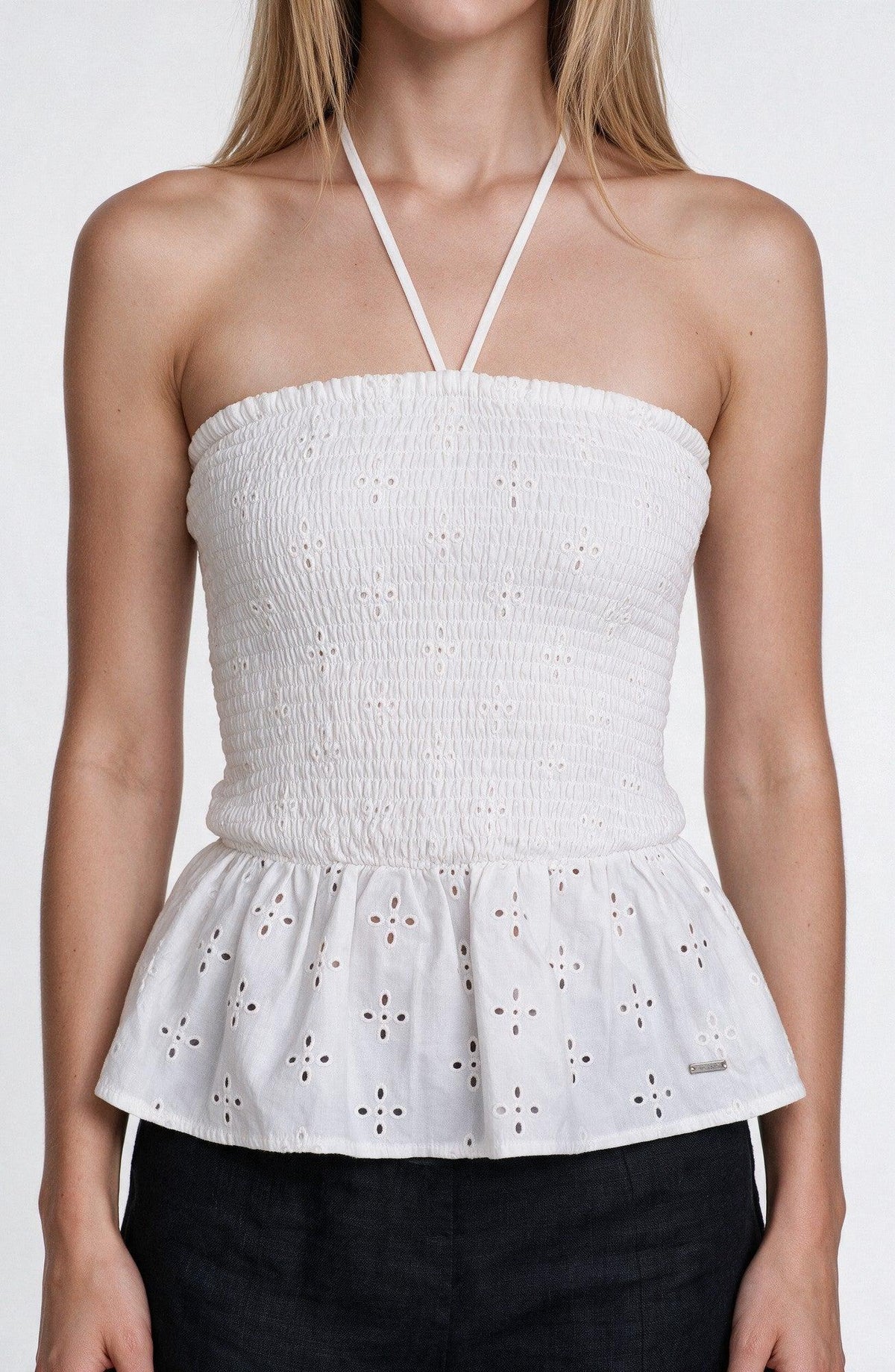 Top Panal Strapless White