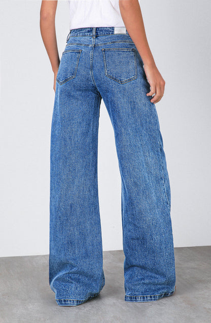 Pantalón Low Rise Blue