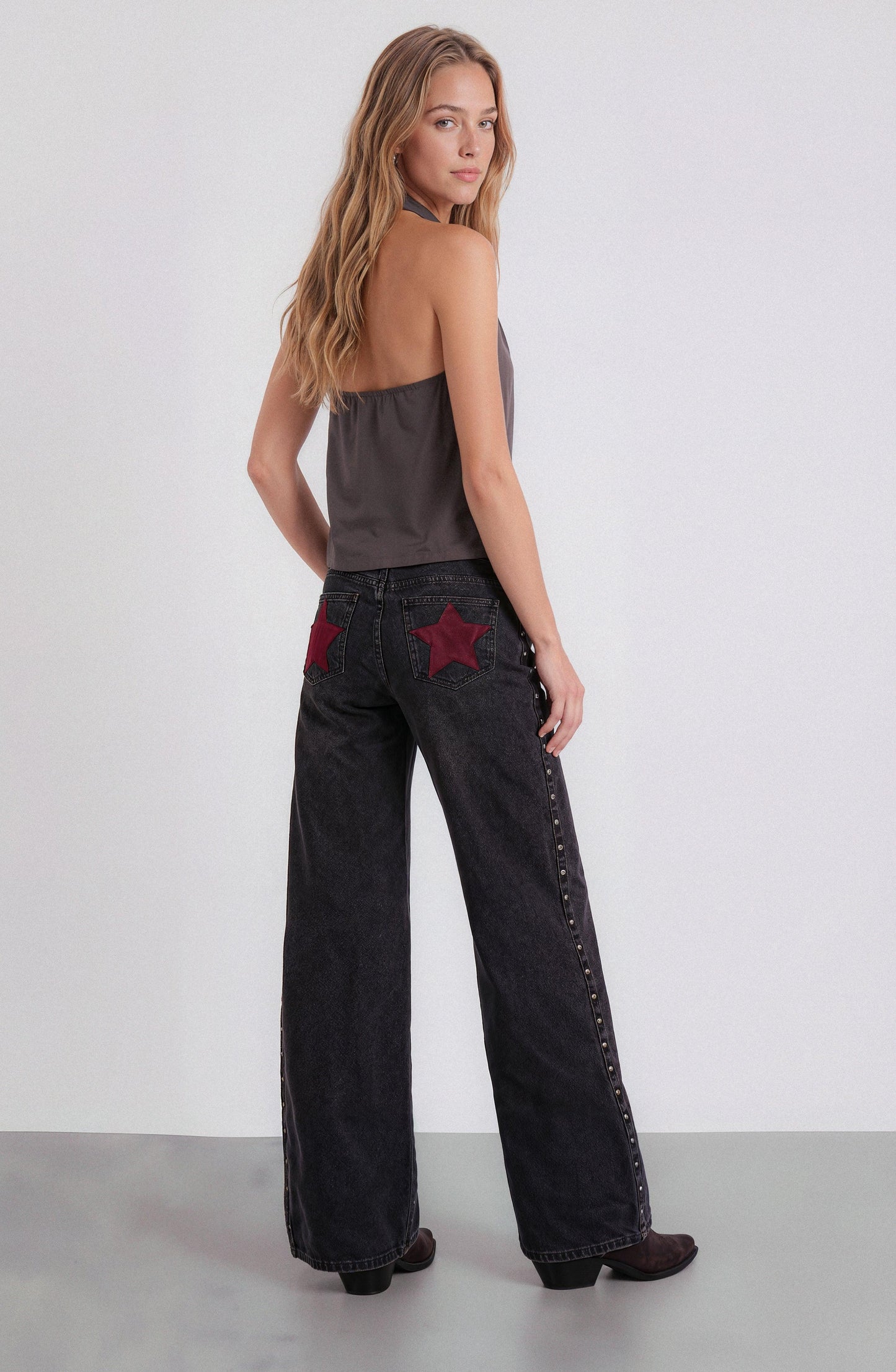 Pantalón Straight Estrella Black