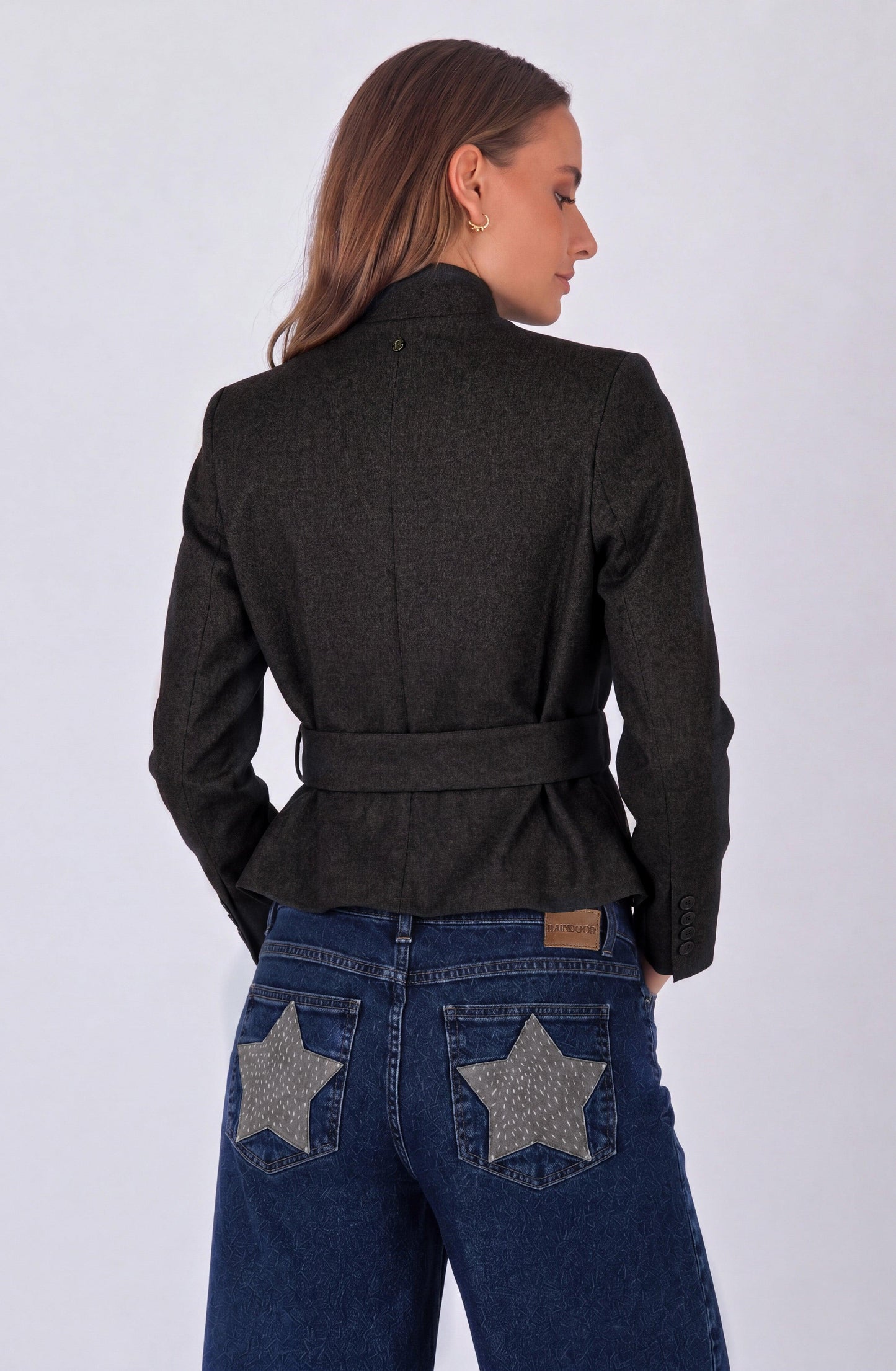 Blazer Cruzado Lazo Brown