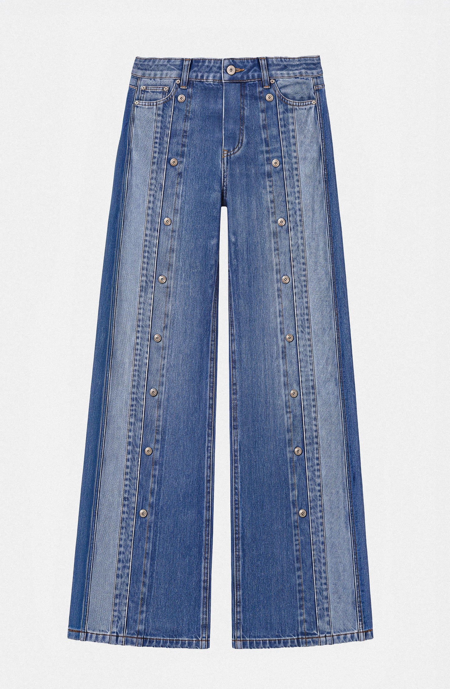 Pantalón Botones Frontales Blue