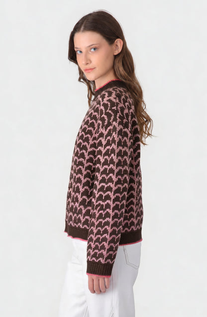 Sweater Ondas Fucsia