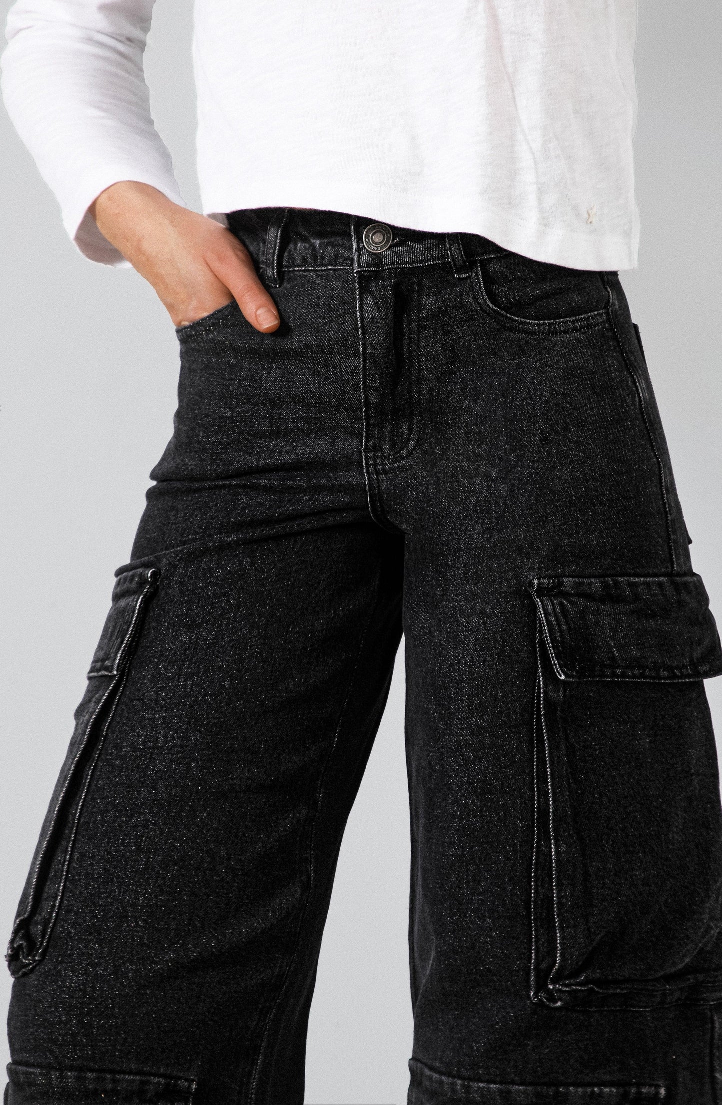 Pantalón Cargo Black